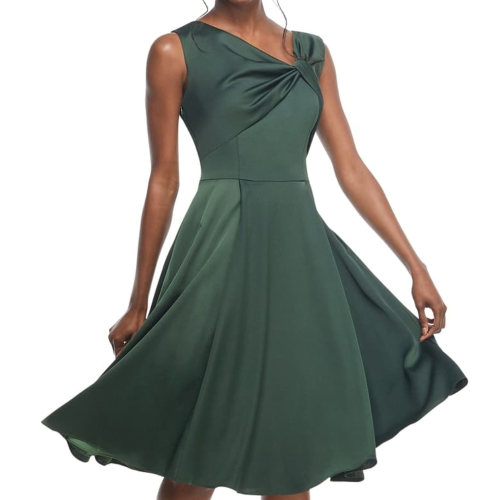 COPY - GMG Noelle Twist Neck Satin Dress